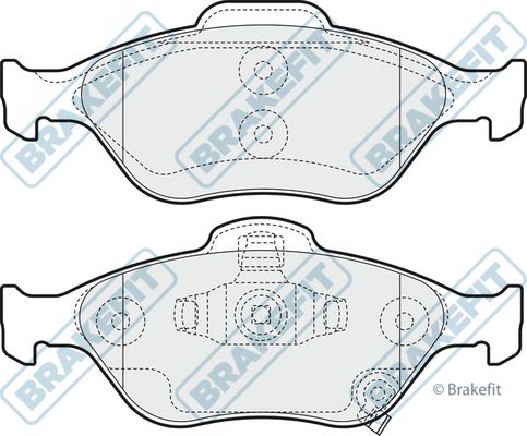 APEC BRAKING Piduriklotsi komplekt,ketaspidur PD3217